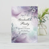 ラベンダーミストと水の色のウィスパー卒業 招待状 (スタンド正面)