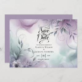 ラベンダーミストと水の色のウィスパー結婚ズ セーブザデート