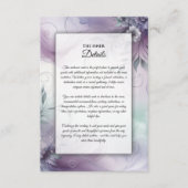 ラベンダーミストと水カラーウィスパー エンクロージャーカード (正面)