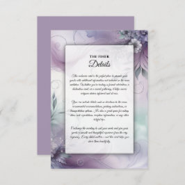 ラベンダーミストと水カラーウィスパー エンクロージャーカード