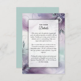 ラベンダーミストと水カラーウィスパー エンクロージャーカード