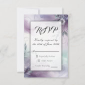 ラベンダーミストと水カラーウィスパー 出欠カード (正面)