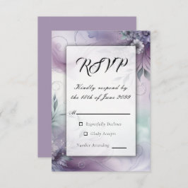 ラベンダーミストと水カラーウィスパー 出欠カード