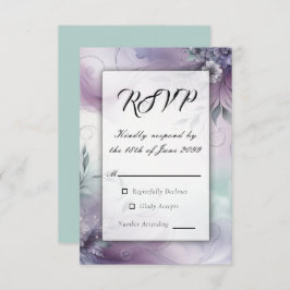 ラベンダーミストと水カラーウィスパー 出欠カード