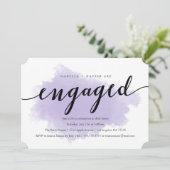 ラベンダーミスト |婚約パーティ招待状 招待状 (スタンド正面)