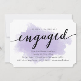 ラベンダーミスト |婚約パーティ招待状 招待状