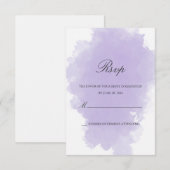 ラベンダーミスト |応答カード 出欠カード (正面/裏面)