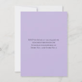 ラベンダーミントフローラ幾何学ブライダルシャワーC カード (裏面)
