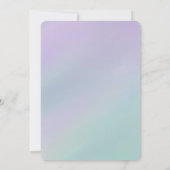 ラベンダーミント結婚式招待状 招待状 (裏面)