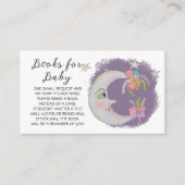 ラベンダームーンスターズベビー用の本フラワーシャワー エンクロージャーカード (正面)