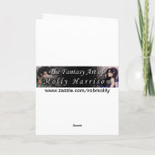 ラベンダームーンミスティックファンタジーフェアリーアート カード (裏面)