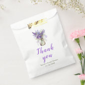 ラベンダーメイソンジャーブライダルシャワー フェイバーバッグ (封をした状態)