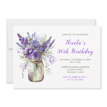 ラベンダーメイソンジャールバースデーパーティー