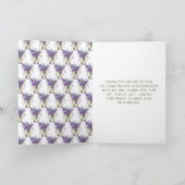 ラベンダーメイソンジャー誕生日 サンキューカード (内部)