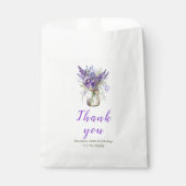 ラベンダーメイソンジャー誕生日 フェイバーバッグ (正面)