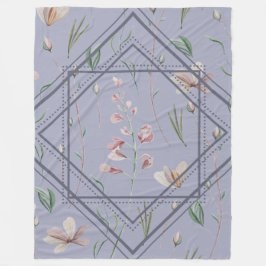 ラベンダーメドウフレーム フリースブランケット