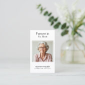 ラベンダーメモリアル祈りの言葉カード 名刺 (スタンド正面)