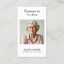 ラベンダーメモリアル祈りの言葉カード 名刺