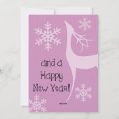 ラベンダーメリークリスマスフォトホリデーカード シーズンカード (裏面)