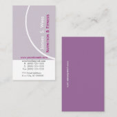 ラベンダーモデニストプリメイドカスタム 名刺 (正面/裏面)