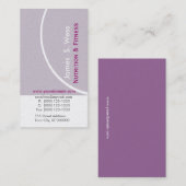 ラベンダーモデニストプリメイドカスタム 名刺 (正面/裏面)