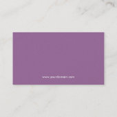 ラベンダーモデニストプリメイドカスタム 名刺 (裏面)