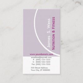 ラベンダーモデニストプリメイドカスタム 名刺