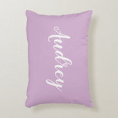 ラベンダーモノグラムアクセント枕 アクセントクッション (正面(垂直))