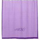 ラベンダーモノグラム シャワーカーテン (正面)