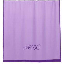 ラベンダーモノグラム シャワーカーテン