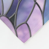 ラベンダーモーニングブリス – モザイクアート フリースブランケット (角)