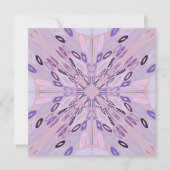 ラベンダーモーヴピンクパープルジオメトリック抽象芸術アート カード (正面)