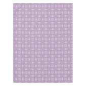 ラベンダーモーヴピンクパープルジオメトリック抽象芸術アート テーブルクロス (正面)