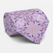 ラベンダーモーヴピンクパープルジオメトリック抽象芸術アート ネクタイ (ロール)