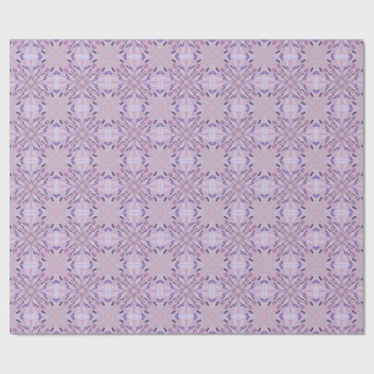ラベンダーモーヴピンクパープルジオメトリック抽象芸術アート ラッピングペーパー (フラット)