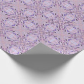 ラベンダーモーヴピンクパープルジオメトリック抽象芸術アート ラッピングペーパー (角)
