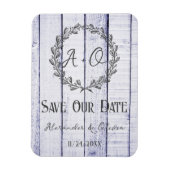 ラベンダーモ素朴ノグラム日付磁石を保存 マグネット (縦)