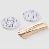 ラベンダーモ素朴ノグラム結婚式の引き出物ハンドファン ハンドファン (組立なし)