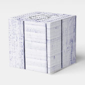 ラベンダーモ素朴ノグラム結婚式の引き出物ボックス フェイバーボックス (正面サイド)