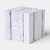 ラベンダーモ素朴ノグラム結婚式の引き出物ボックス フェイバーボックス (裏面サイド)