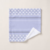 ラベンダーユリの点検は縞で飾ります バスタオルセット (ウォッシュタオル)