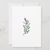 ラベンダーユーカリどのように良く花嫁を知っている 招待状 (裏面)