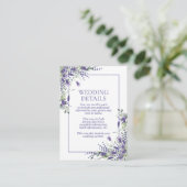 ラベンダーユーカリエレガントプトゥス植物学詳細 エンクロージャーカード (スタンド正面)