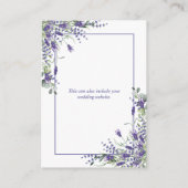 ラベンダーユーカリエレガントプトゥス植物学詳細 エンクロージャーカード (裏面)