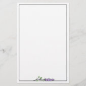 ラベンダーユーカリエレガントミニマル文房具 便箋 (正面)