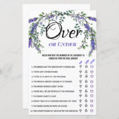 ラベンダーユーカリブライダルシャワーゲーム (正面/裏面)