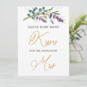 ラベンダーユーカリプタス推測いくつのキスゲーム 招待状 (スタンド正面)