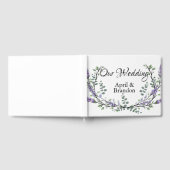 ラベンダーユーカリプトゥスウォーターカラーゲストブック ゲストブック (全面)