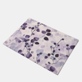 ラベンダーユーカリプトゥスウォーターカラーフローラ ドアマット (アングル)