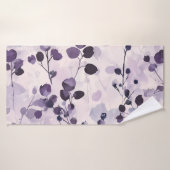 ラベンダーユーカリプトゥスウォーターカラーフローラ バスタオル (バスタオル)
